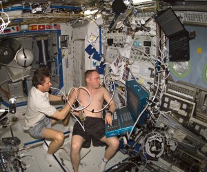 العلاج بالموجات فوق الصوتية في سفينة فضاء